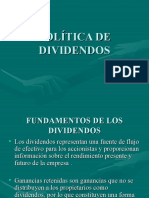 Politica de Dividendos-FINANZAS A LARGO PLAZO U3