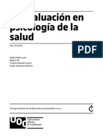 La Evaluación en Psicología de La Salud