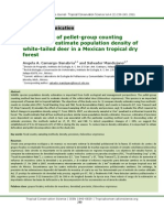 Comparison of Pellet-Group Counting Methods To Estimate Population Density of White-Tailed Deer in A Mexican Tropical Dry Forest