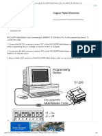 Connecting The RS-232 - PPI Multi-Master Cable and SIMATIC S7-200 Micro PLC