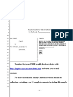 Sample Ex-Parte Application To Vacate Judgment For California