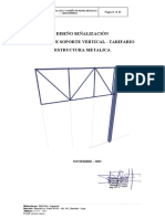 Memoria de Calculo Estructura Metalica Panel de Peaje Lima Expresa