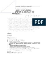 El Know y Su Aplicación Práctica en El Contrato de Franquicia