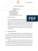 Formato Informe Psicopedagógico