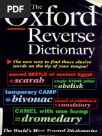 The Oxford Reverse Dictionary