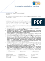 Anexo 1. Carta de Postulación Instituciones Educativas