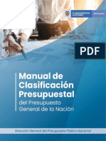 Manual de Clasificación Presupuestal