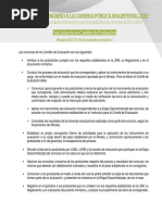 Funciones de Los Comités de Evaluación