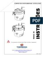 Manual de Instruções Caldeirão Gás Vapor Americano Autoclavado