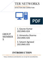 Error Detection and Correction: Computer Networks