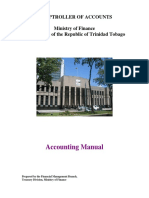 Accounting Manual Comptroller of Accounts