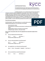 Sexual Harassment Survey KYCC