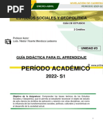 Guía Didactica - Unidad 3 Sociales y Geopolitica