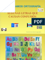 Presentación. Algunas Letras Que Causan Confusión