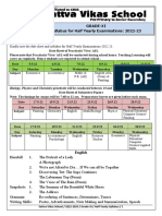 XI - Half Yearly Syllabus