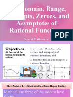 GM The Domain, Range, Intercepts, Zeroes