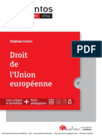 Droit de L Union Europeenne 9782297078276