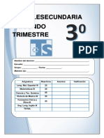 Examen Ii Bloque Tercero de Secundaria