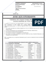 Avis Aux Etudiants de Eni-Abt - Etudiants Sans Compte Sama Money