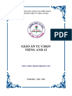 GIÁO ÁN TỰ CHỌN TIẾNG ANH 12