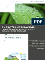 Evapotranspiración - HERRAMIENTA INDISPENSABLE PARA UN RIEGO EFICIENTE Carlos Castillo