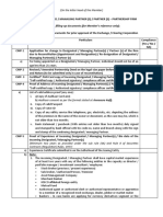 Change in Designated Managing Partners & Partners (For Partnership Firms)