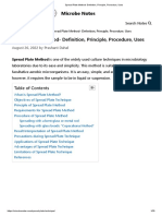 Spread Plate Method - Definition, Principle, Procedure, Uses