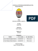 Reporte #3 Alcoholes - Orgánica II