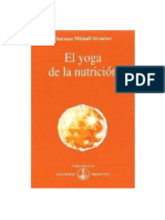 El Yoga de La Nutrición Omraam Mikhaël Aïvanhov