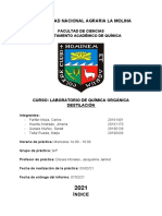 Informe de Destilación