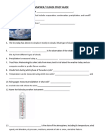 Clouds Assessment Study Guide