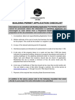 Checklist Building Permit Application Domestic