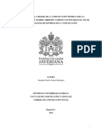 Propuesta para La Mejora de La Comunicación Interna Tics