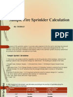 Sample Fire Sprinkler Calculation