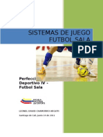 Sistemas de Juego Futbol Sala