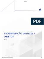 Programação Voltada A Objetos