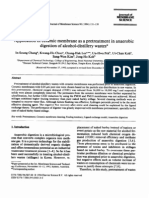 Application of Ceramic Membrane As A Pretreatment Digestion of Alcohol-Distillery Wastes in Anaerobic