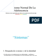 El Síndrome Normal de La Adolescencia