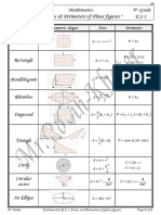 Lycée Des Arts: Areas & Perimeters of Plane Figures