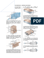 Lista de Exercícios 9 - Mecânica Dos Sólidos I