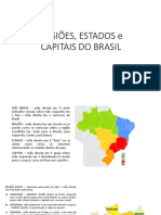 REGIÕES, ESTADOS e CAPITAIS DO BRASIL