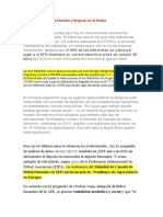 Brecha Salarial Entre Hombre y Mujeres en El Futbol Ensayo