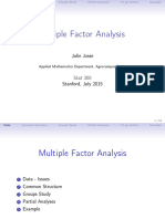 Multiple Factor Analysis: Julie Josse