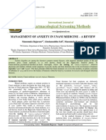 Management of Anxiety in Unani Medicine - A Review