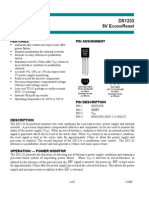 Ds1233 5V Econoreset: Features Pin Assignment