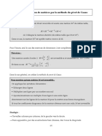 Annexe 3 - Inversion de Matrices