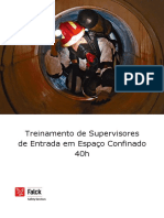 Treinamento de Supervisores de Entrada em Espaço Confinado 40h