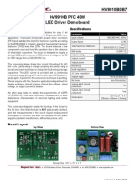 HV9910BDB7 HV9910B PFC 40W LED Driver Demoboard: Specifications General Description