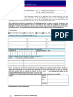 Application For Corporate Net Banking