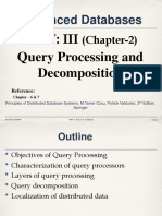 ADB - Unit - III (Chapter-2) - Query Processing and Decomposition